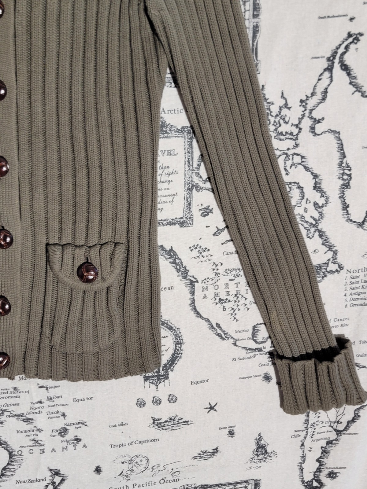 Eight Eight Eight Ribbed Button Front Cardigan Sw… - image 9