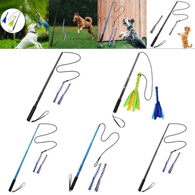 Flirt Pole für Hunde - Langlebige Teleskop-Lure Stick Dogs für lustiges