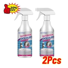 2X Bathroom Foam Cleaner Spray Powerful Descaling Cleaning Agent Bathtub Glass/