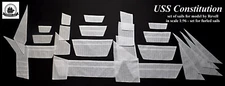 Revell USS Constitution, United States 1:96 - set of furled sails for model