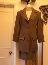 Capriccio Boutique hellbraun hellbraun Anzug Rock und Sakko Blazer Gr. 10 gefüttert