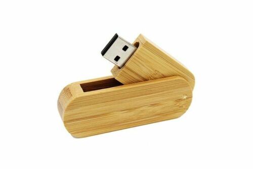 Swivel Wooden USB 3.0 Flash Drive Customized Wedding Studio Pendrive USB Box - Picture 8 of 15