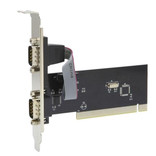 PCI RS232 Serielle Port-Erweiterungskarte DB9 9-Pin Industrial COM - Foto 1 di 23