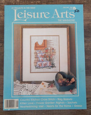 VTG 1987 New Leisure Arts Multi-Craft Patterns Magazine Cross Stitch Crochet