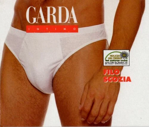 Intimo da uomo slip bianco in cotone