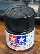 Tamiya "Mini" Acrylic model paint - X-18 81518 Black semi-gloss 