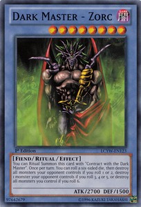 Dark Master - Zorc - LCYW-EN123 - Common - 1st Edition x3 - Lightly Played