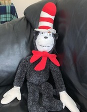 Vintage 1980s Dr. Seuss Plush Cat in the Hat 26 By Coleco Stuffed Animal