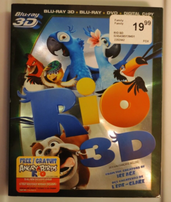 Rio (Blu-ray 3D, Blu-ray, DVD) | eBay