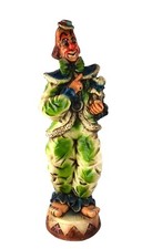 Universal Statuary Corp Chicago 350 Clown Poodle Chalkware Statue 1966 24"