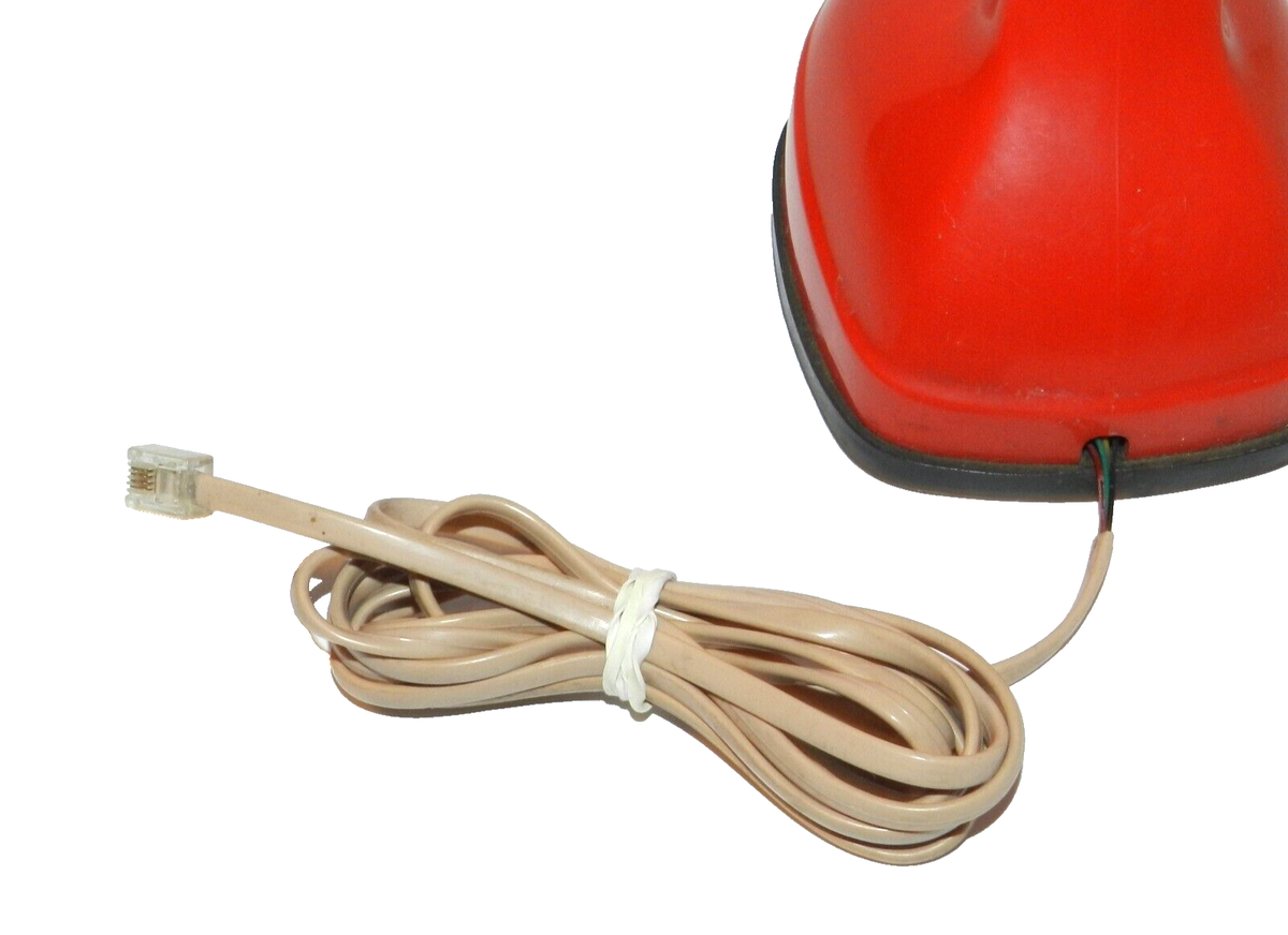 Vintage Ericofon Cobra Rotary Dial Telephone Mandarin Red Vintage Ericofon Cobra Rotary Dial Telephone Mandarin Red