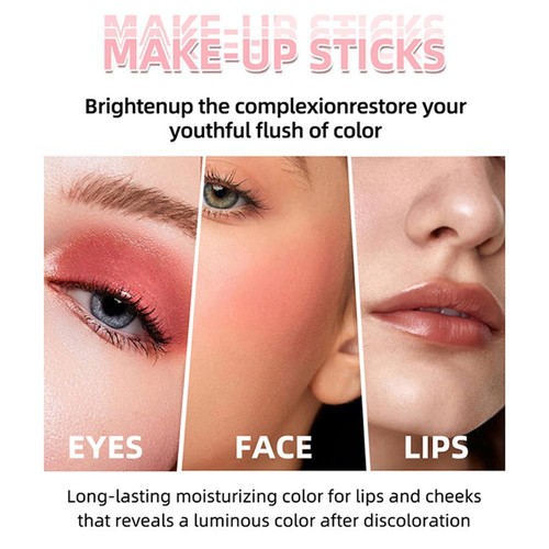 2-in-1 Cheek and Lip Tint Buildable Lightweight Cream Blusher Sheer Multi S Z5N6 - Picture 11 of 15
