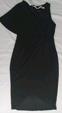 Grace Karin Black Dress Party Cocktail Sleeveless Cap Sleeve Knee Length Sz S