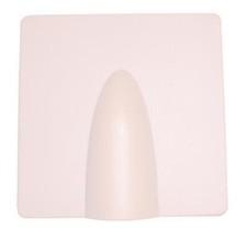 12 x White Brick Plate Hole Cover - Aerial Satellite Coax Cable Feed Wall Entry