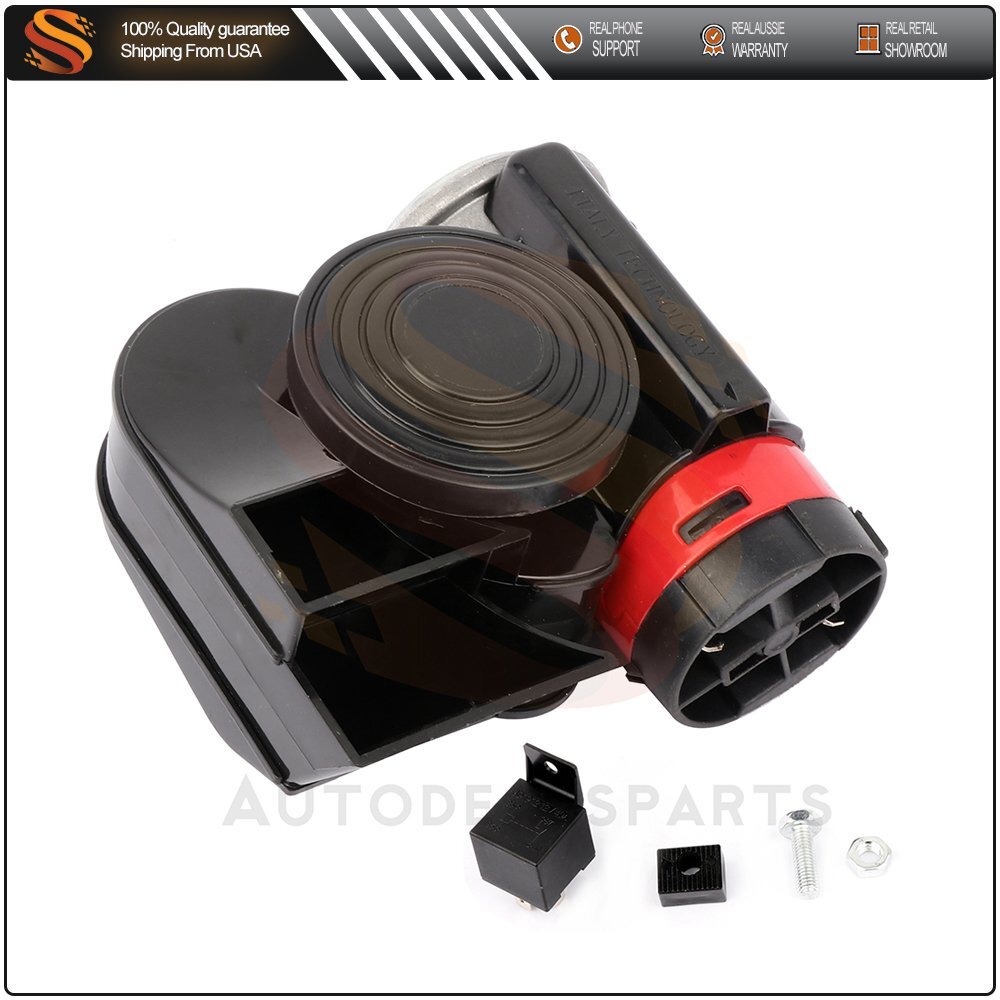 12V 130DB Electric Dual Tone Compact Air Horn Kit For Car Truck SUV Motorcycle