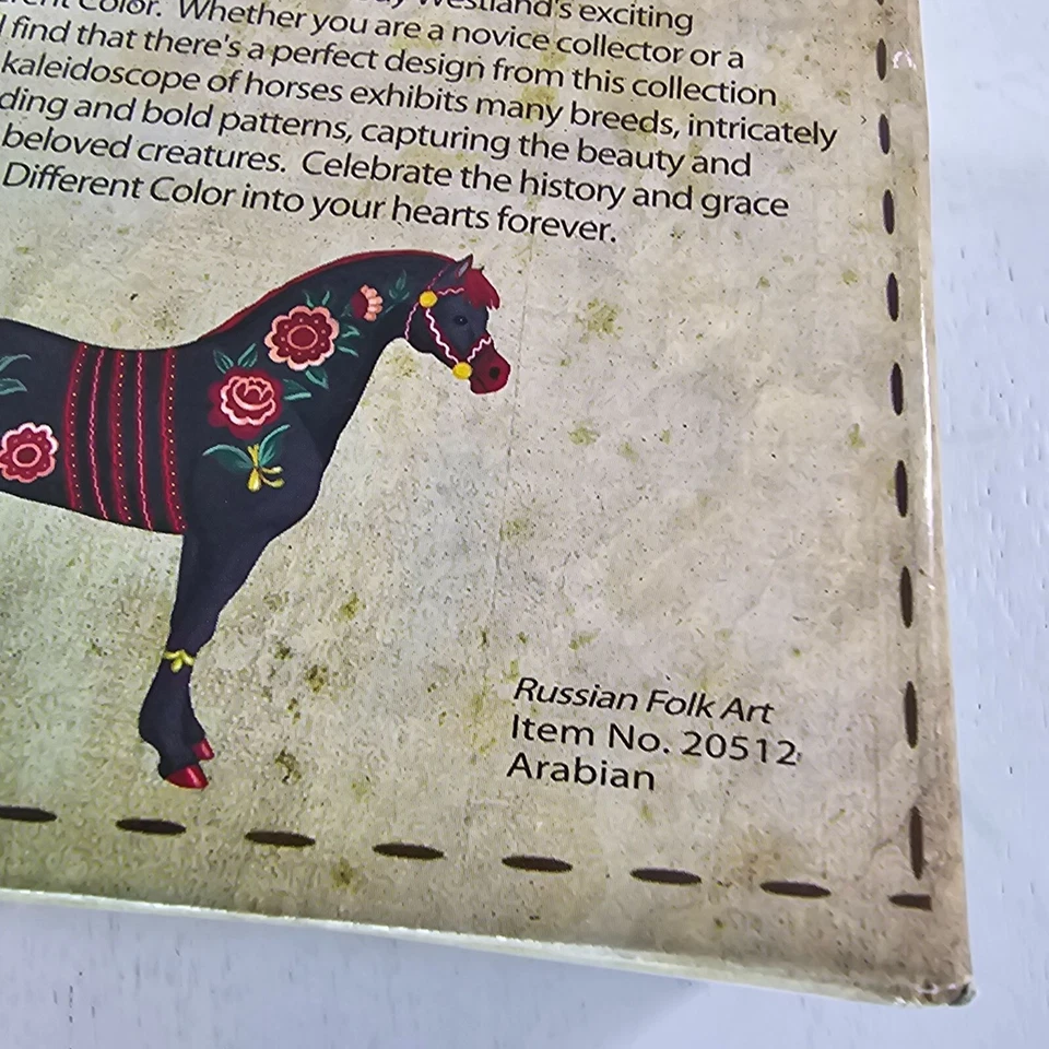 Estatuilla de caballo árabe arte popular ruso Westland Horse of a Different Color Foto 4 de 4