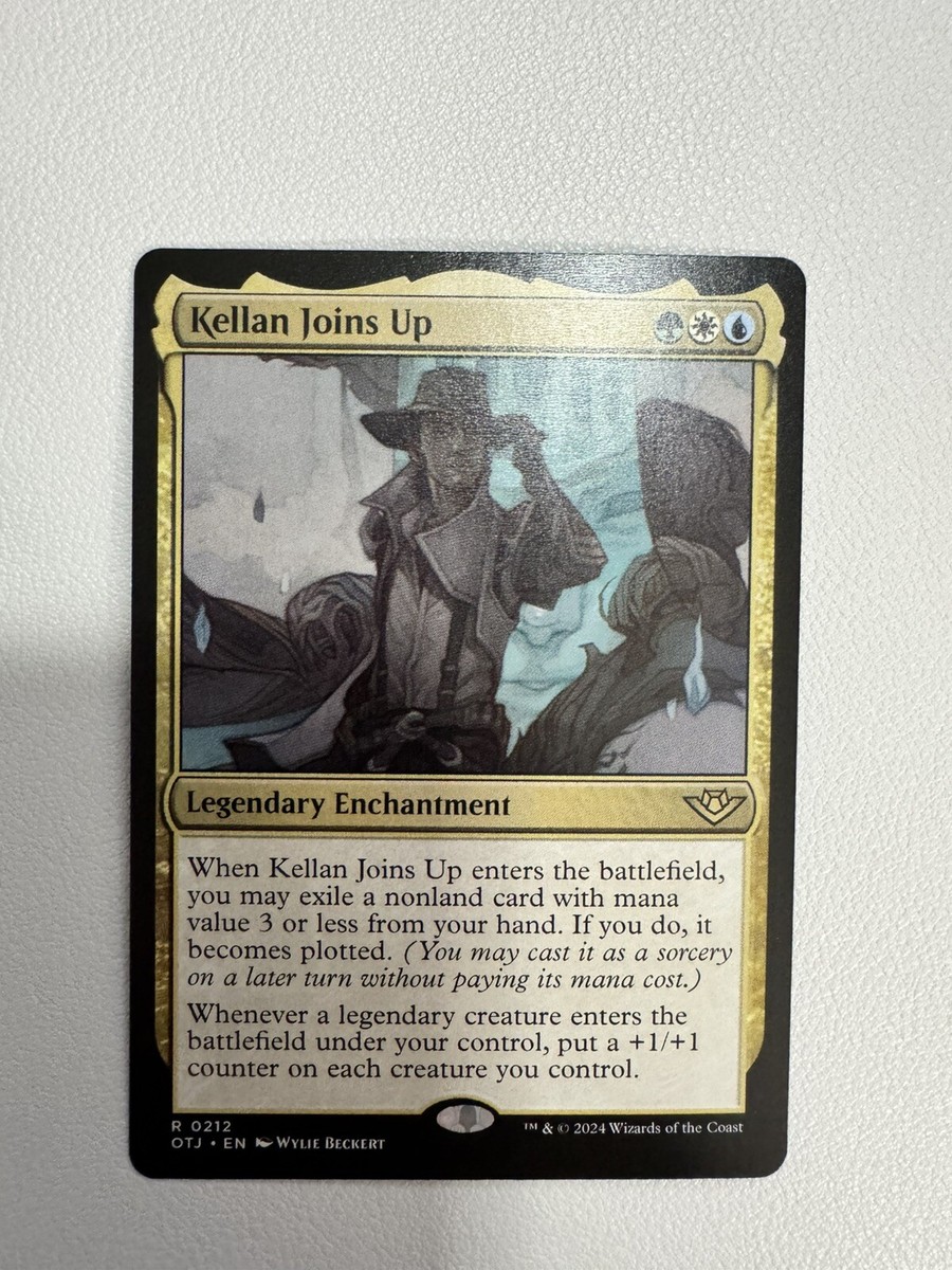 joins up cards mtg Kellan Joins Up - Foil - Extended Art - Magic Singles  2024 Magic Sets   Outlaws of Thunder Junction