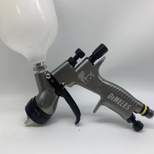 Grey Air Spray Gun TE20 1.3MM Nozzle 600ML CUP HVLP Paint Tool for Devilbiss - Foto 5 di 6