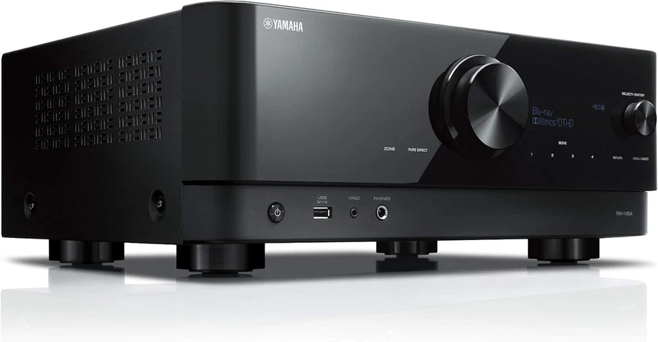 YAMAHA RX-V6A AV Receiver 7.1ch Channel Dolby Atmos DTS:X 4K120Hz AC100V Black - Image 2 of 4