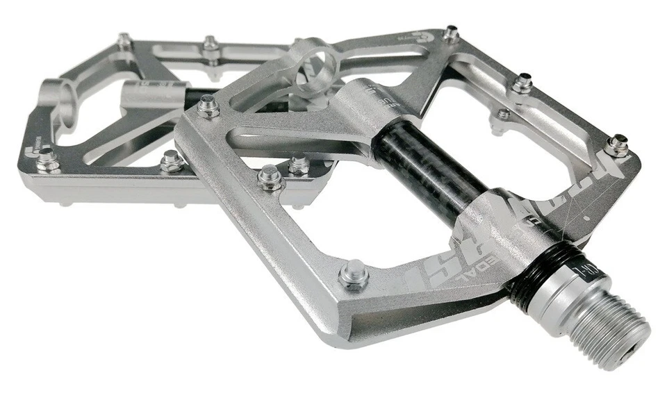 USA MTB Mountain Bike Pedals Aluminum Carbon Bicycle Flat Pedals 3 Bearings - Image 4 of 4