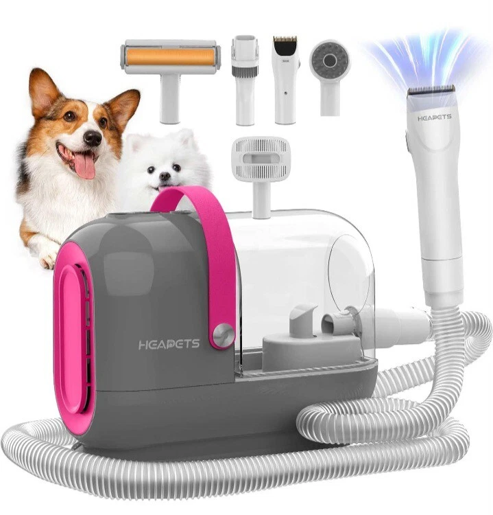 HEAPETS Dog Grooming Vacuum Kit, 3L Pet Grooming Vacuum With 7 Pet Grooming...