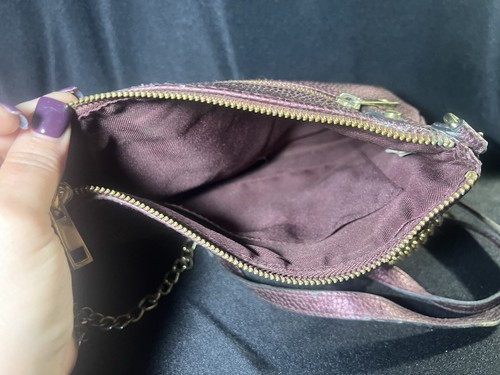 A New Day Purple And Gold Chain Purse - Picture 3 of 3