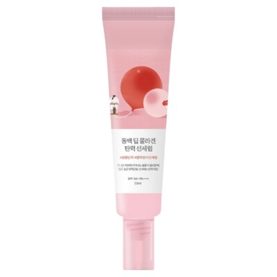 ROUND LAB Camellia Deep Collagen Firming Sun Serum SPF50+ PA++++ | Anti-Aging El