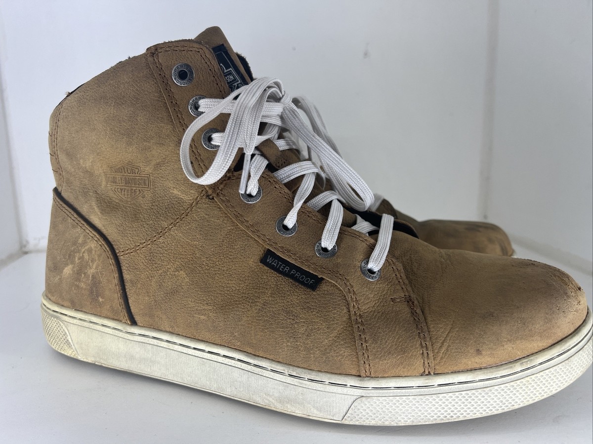 Harley Davidson Men’s Bateman Riding Sneaker Boot Brown Leather Sz 12 Motorcycle 98608-22VM_F main image 4