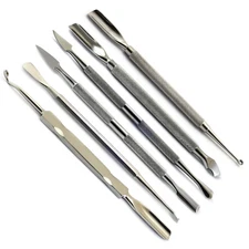 Professional Manicure Pedicure Cuticle Pusher Nail Cleaner Spoon Gouge Gauge New