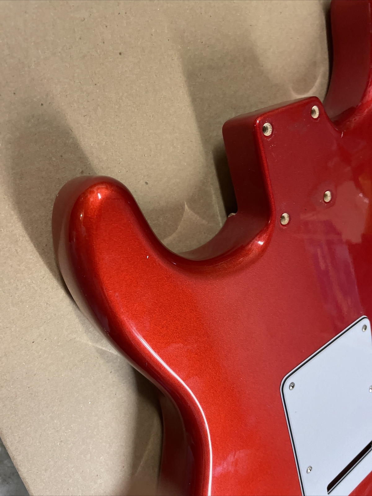 2001 Fender Standard Stratocaster Body Candy Apple Red Ash Luthier