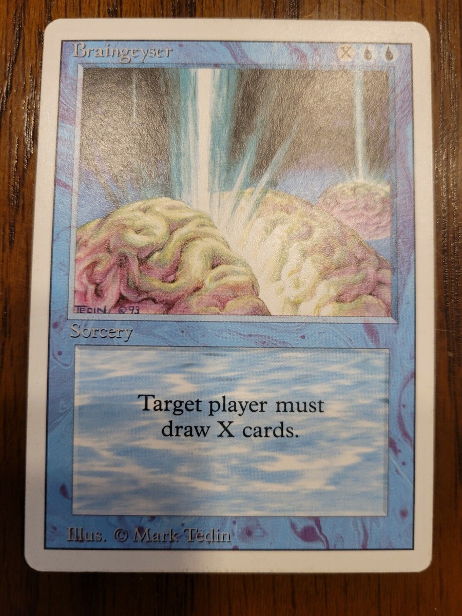 Braingeyser, Magic The Gathering, MTG, Revised | eBay