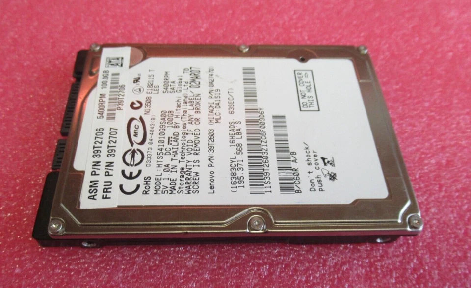 Hitachi HTS541010G9SA00 Travelstar 5K100 100GB 5400RPM 8MB 2.5" Internal HDD - Image 3 of 4