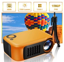 Mini 2000 Lumen Projector LED 1080p Portable Home Theater Cinema Video USB HDMI