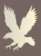 American Bald Eagle STENCIL Golden Bird Fly Reusable Template DIY Signs Joanie