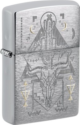 ZIPPO - BENZIN - FEUERZEUG - TREASURE BOND CAR - SATIN TT - ZUBEHÖR NACH WAHL