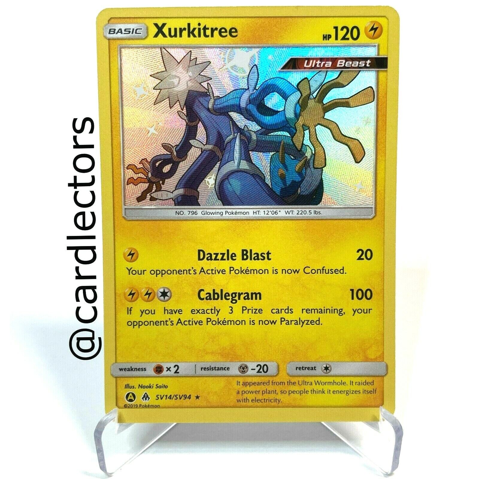 Xurkitree SV14/SV94 Shiny Vault NM Holo Rare Hidden Fates Pokemon Values -  MAVIN