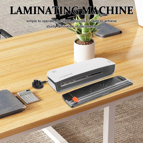 Laminator Machine Hot&Cold Mode A4 A5 A6 with 300 Pouches for Office School UK - Picture 4 of 17