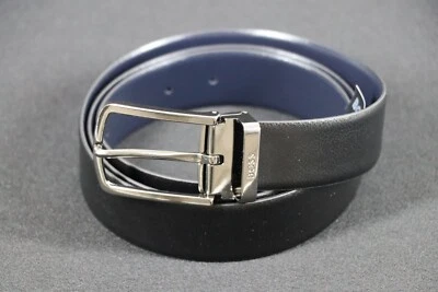 HUGO BOSS Wendegürtel Mod. Ofisy_Or35_ps, Gr. One Size, Handmade in Italy, Black - Bild 1 von 4