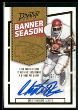 2017 Panini Prestige #6 Christian Okoye Banner Season Ink #/25