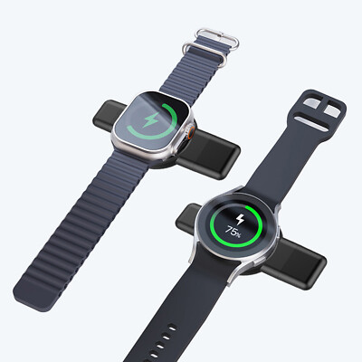 Watch Wireless 2in1 Ladegerät für Apple Watch S9 Ultra2/Samsung