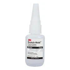 3M Scotch-Weld Plastic & Rubber Instant Adhesive PR Gel, Clear, 20Gram