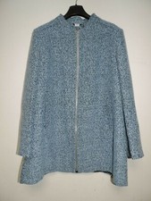 Cotton Traders Boucle Coat Light Blue Size Uk 22 Rrp £80 Dh003 Dd 04