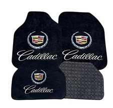 Car Floor Mats For Cadillac Universal Carpet Mat Set 4Pcs