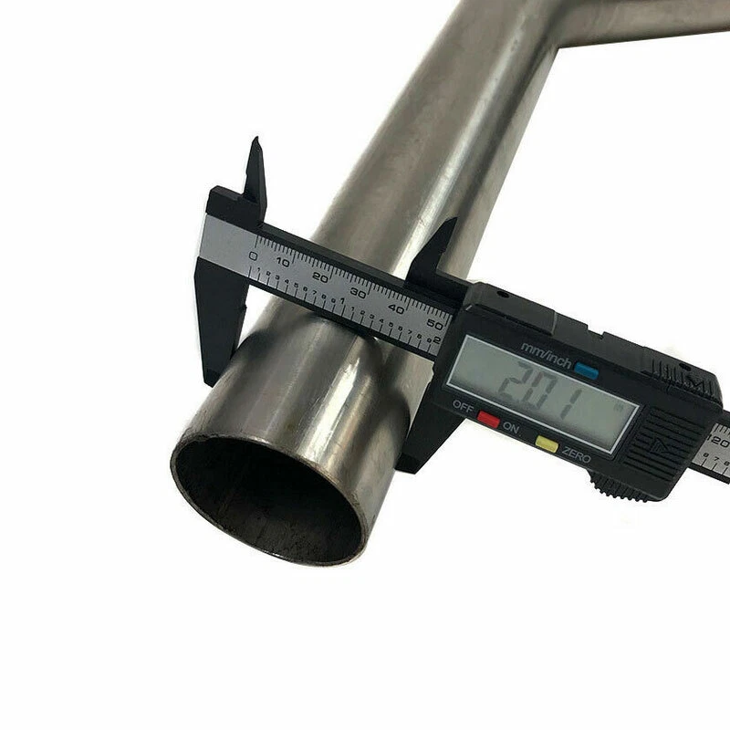 2Pcs EMUSA Universal Polished T201 Stainless Steel Piping 2" O.D. 45 Degree New - Image 3 of 3