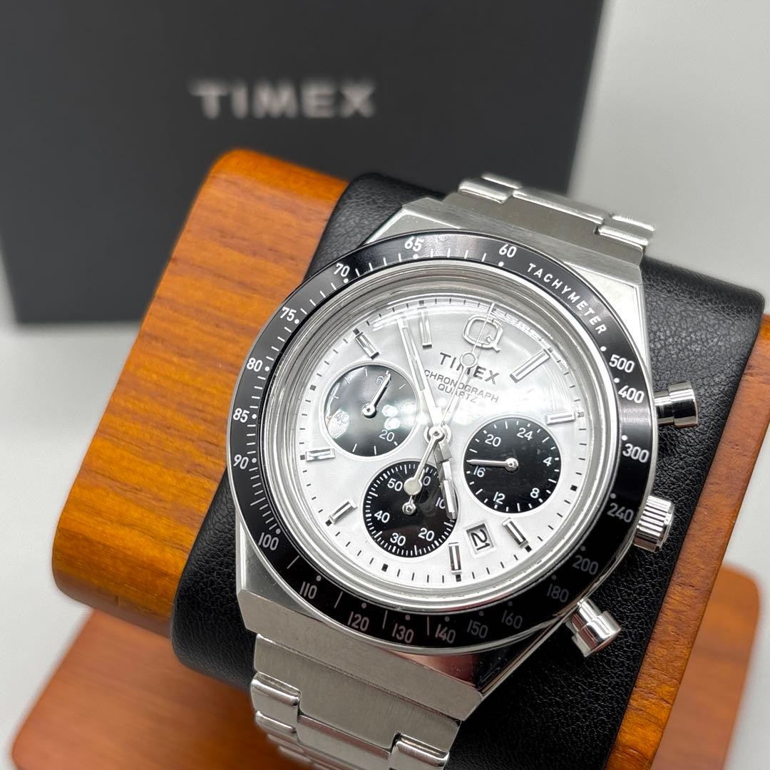 TIMEX TW2W53300 Panda Dial Chronograph Watch Timepiece Mens Genuine from Japan