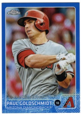 2015 Topps Chrome Blue Refractor #106 Paul Goldschmidt 51/150 Diamondbacks