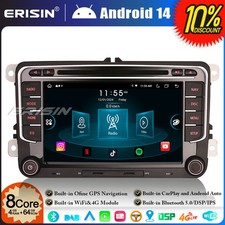 Android 14 Autoradio GPS pour VW Skoda Seat Passat CC Golf 5 6 Tiguan Jetta Polo