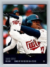 David Ortiz 2003 Playoff Prestige GOLD SAMPLE #44 Baseball MLB Card PROMO Twins
