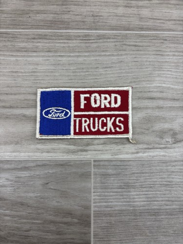 Vintage Ford Trucks Sew On Patch (Red, White & Blue)