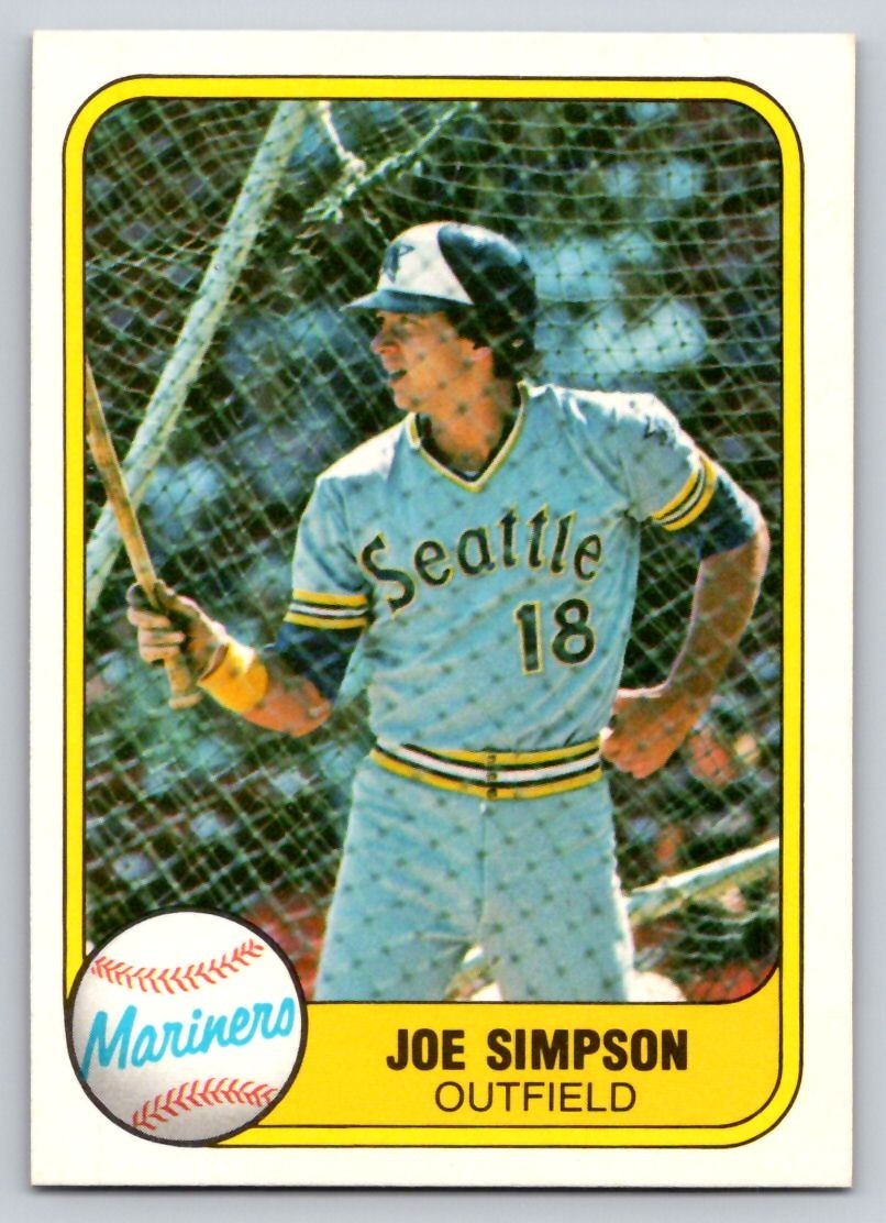 1981 Fleer - Joe Simpson #616 - *Near Mint*